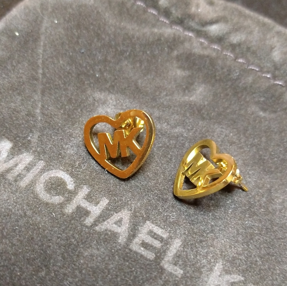Mk stud earrings
